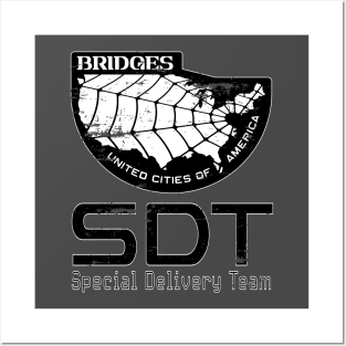 SDT logo - White border. Posters and Art